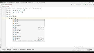Print common elements in 2 lists without duplicates in python
