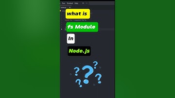 What is fs Module in Node.js? | Create File Using writeFile() in 60 Seconds #nodejs #fsmodules #js
