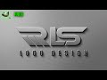 How to Create RLS Logo Design in GIMP | 3D Metallic Logo Tutorial for Beginners