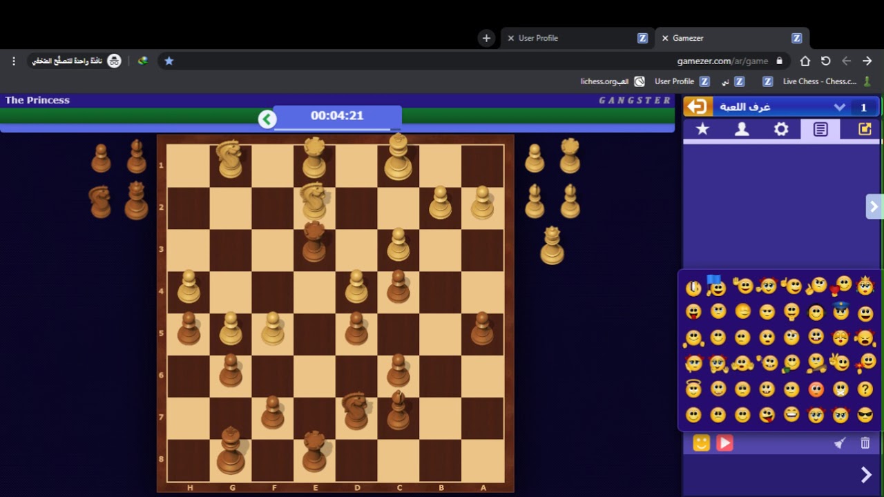Gamezer chess 𝑮 𝑨 𝑵 𝑮 𝑺 𝑻 𝑬 𝑹 vs Princess YouTube