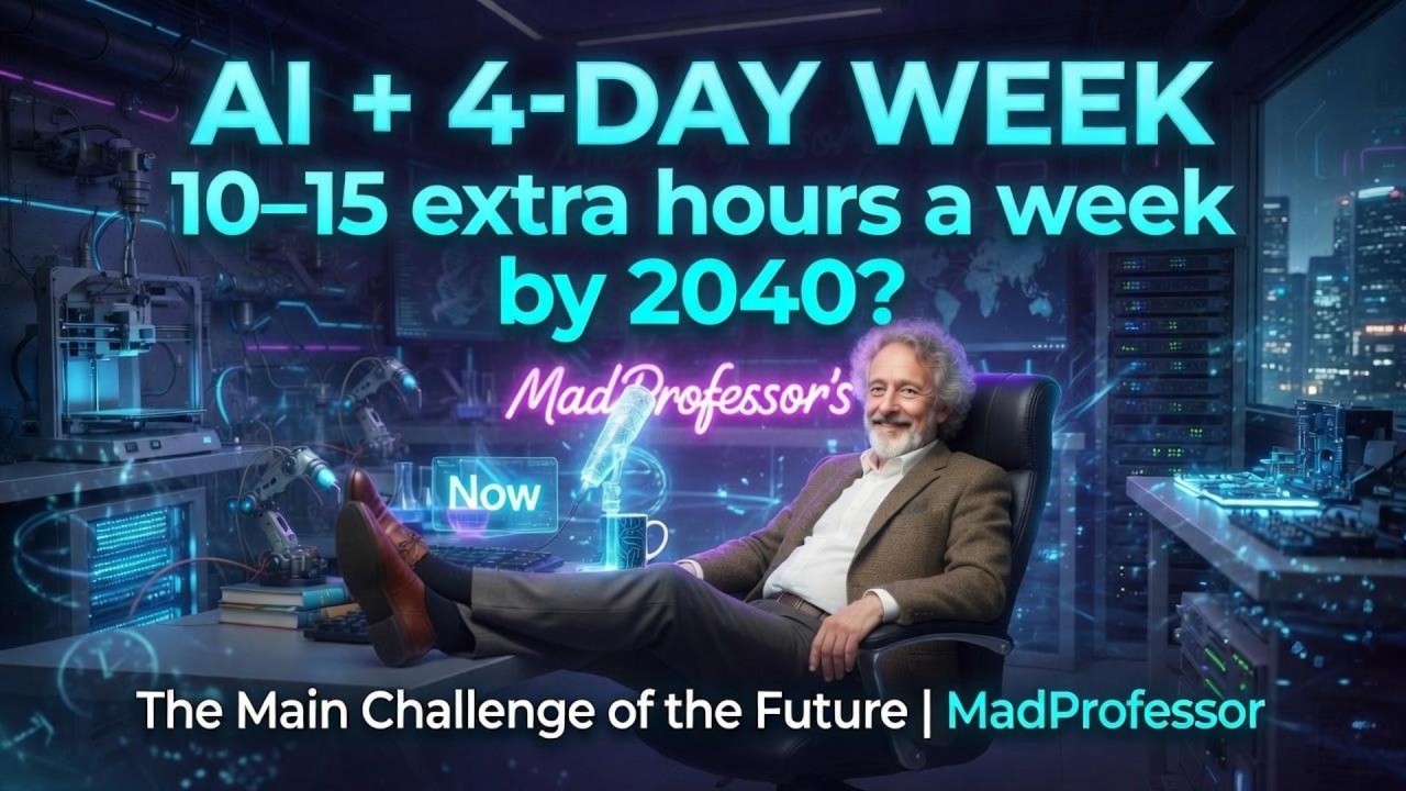 How will AI and the 4-day week free up your time by 2040 The Main Challenge of the Future MadProfess