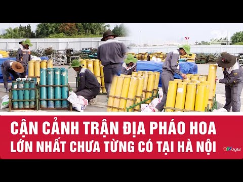 Cận cảnh trận địa pháo hoa lớn nhất chưa từng có tại Hà Nội | VTV24
