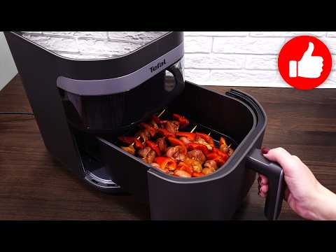 A Dish I'm Making All the Time Right Now! Chicken and Pepper Skewers in the Air Fryer!