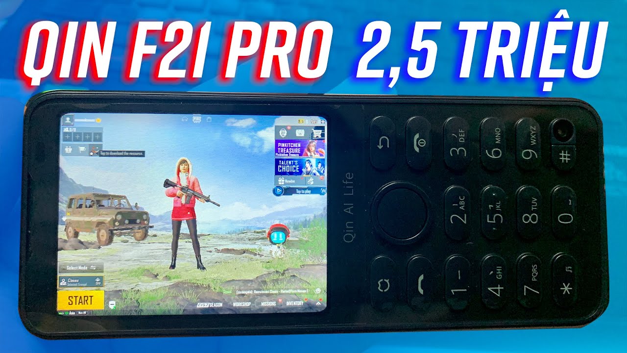 QIN F21 Pro: điện thoại bàn phím chơi PUBG Mobile, Genshin Impact