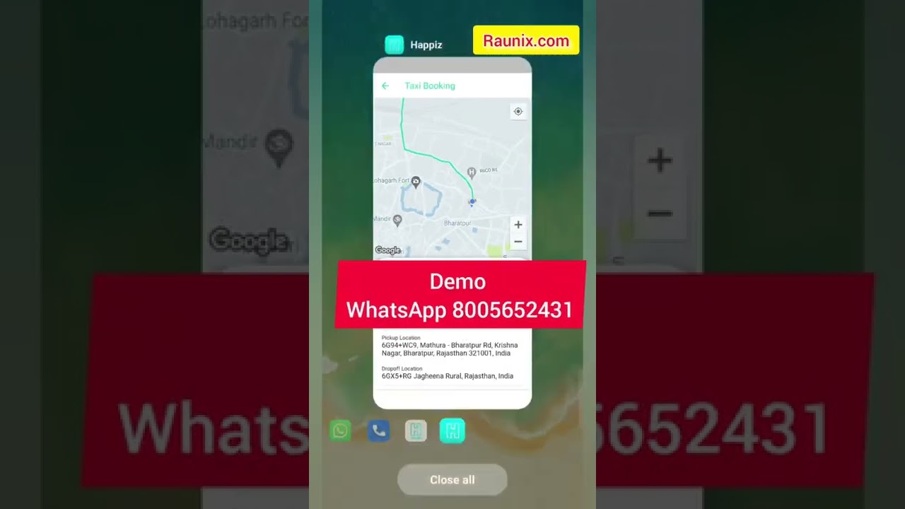 Gojek Clone 2022 live demo driver alarm notification in taxi