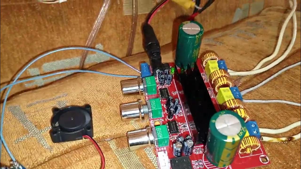 Мини вентилятор для охлаждения усилителя XH-M139 - YouTube