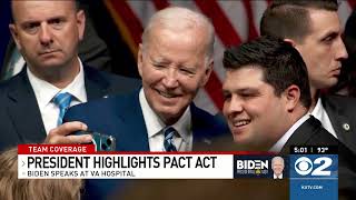 President Biden highlights veteran health care law during Salt Lake City visit