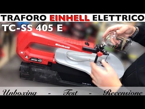 EINHELL TC-SS 405 E oscillating electric scroll saw. Setup and assembly. Test review. unboxing