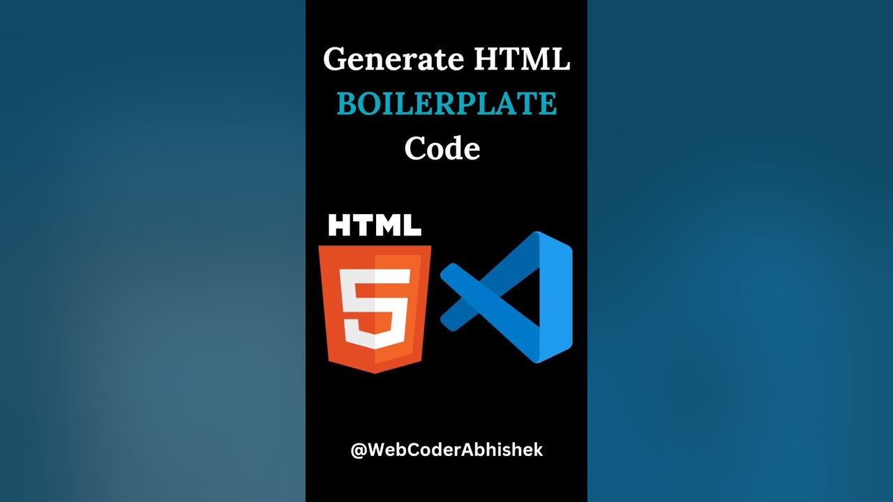 How to generate HTML boilerplate code in VS Code | Boiler Plate Code in ...