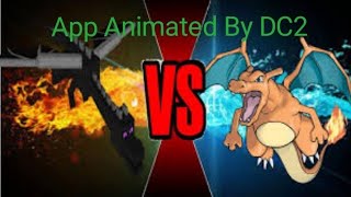 Charizard (Pokemon) vs Ender Dragon (Minecraft) | Drawing Cartoons 2