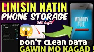 PAANO LINISIN ANG PHONE STORAGE MO ! FULL STORAGE PROBLEM SOLVE IN JUST A MINUTE | 100% LEGIT