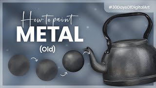 How To Paint Old Metal • 30 Days Of Digital Art Challenge • Tutorial & Course screenshot 5