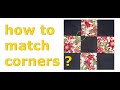 How to match corners?