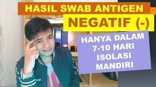 #tips antigen swab hasilnya negatif#100% aman