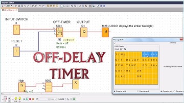 OFF DELAY TIMER Logic Function using Siemens Logo Software / #logicgates / #siemens