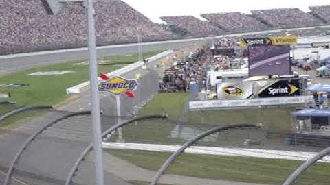 NASCAR 2009 Lifelock 400 One Of If Not The First Double File Restarts Ever At M.I.S.