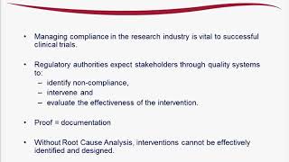 Root Cause Analysis: Applying the Concept for Better Study Compliance Management Trailer
