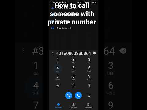 How to call a private number back
