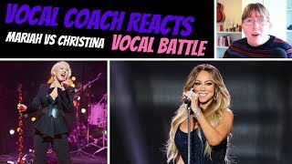 Vocal Coach Reacts to Mariah Carey Vs Christina Aguilera - Same Songs VOCAL BATTLE