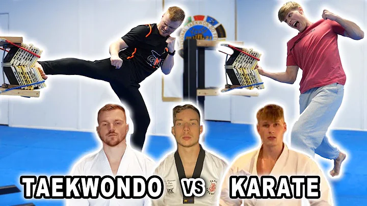 TAEKWONDO vs KARATE | Power Kick Breaking with Tre...
