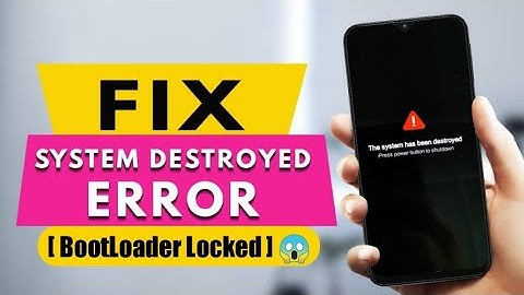 [ Fix ] System has been destroyed [ Bootloader Locked ] Redmi Note 7 Pro