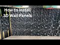 How to install 3d wall panels on board makeover part 1