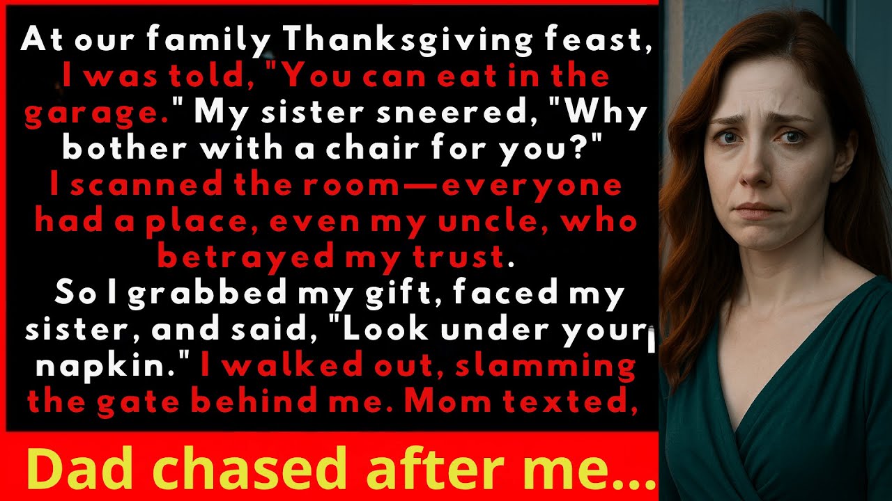 At our family Christmas dinner, I was told, “You can eat in the shed.” My brother sneered, “Why...