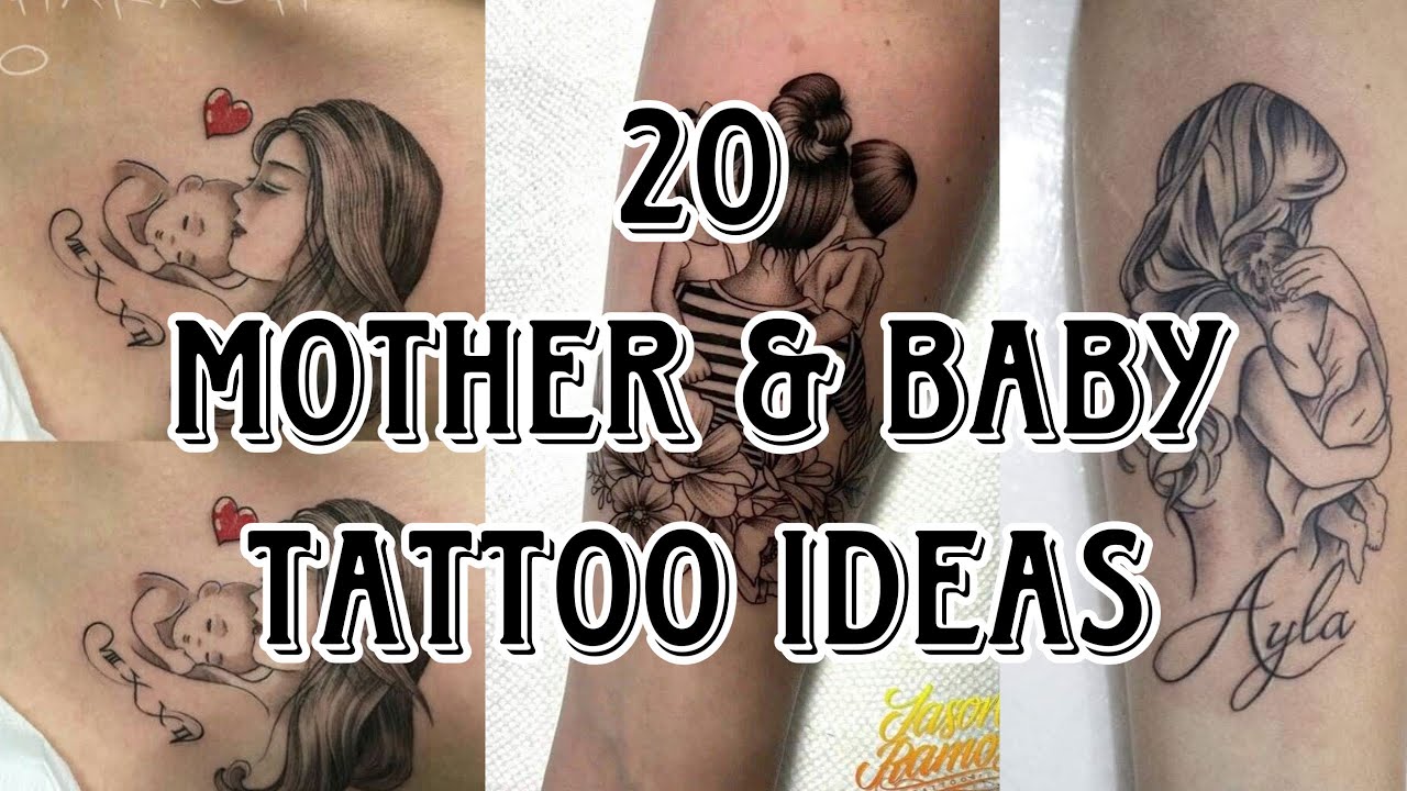 Beautiful Mother and Child Tattoo