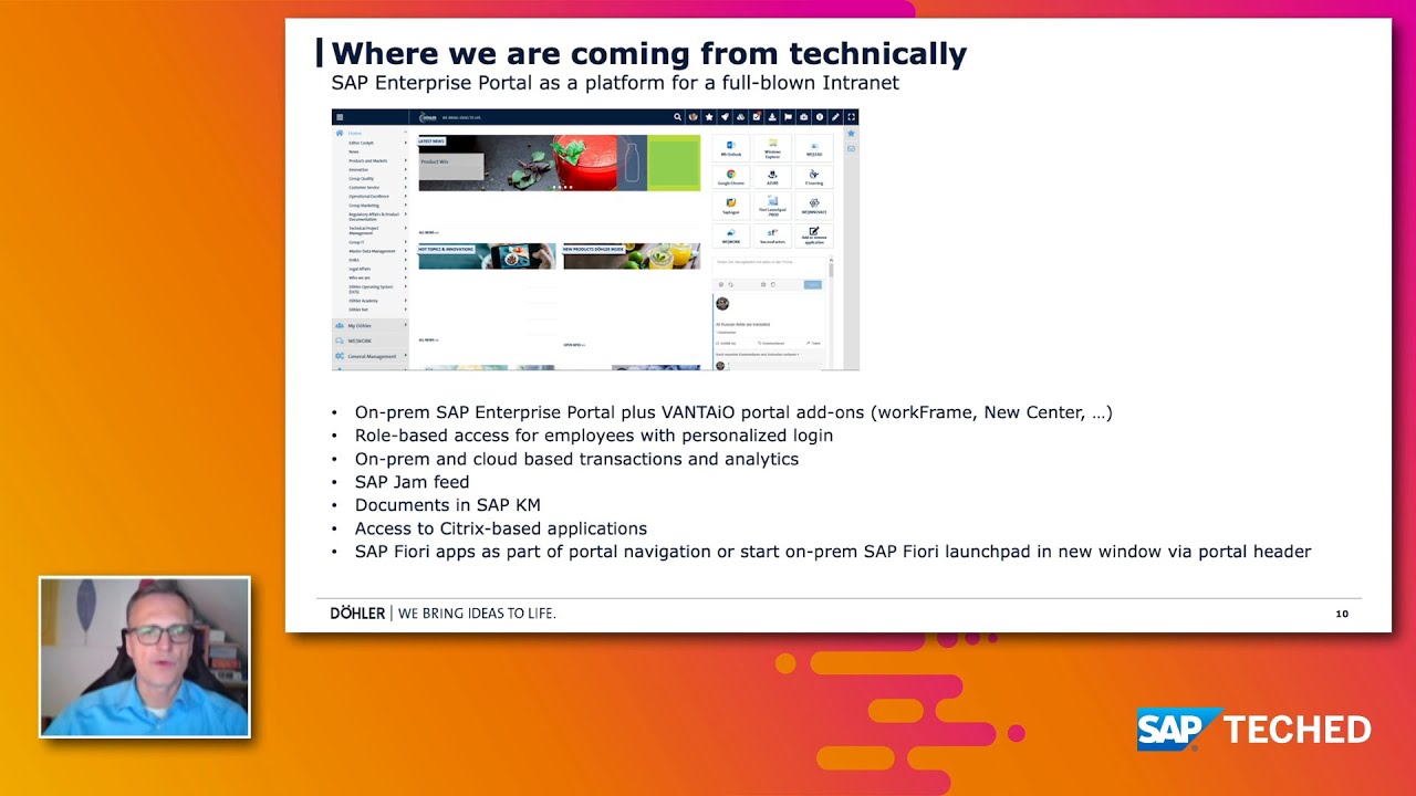 Customer Experience at Doehler with SAP Work Zone for HR | SAP TechEd in  2020 - YouTube