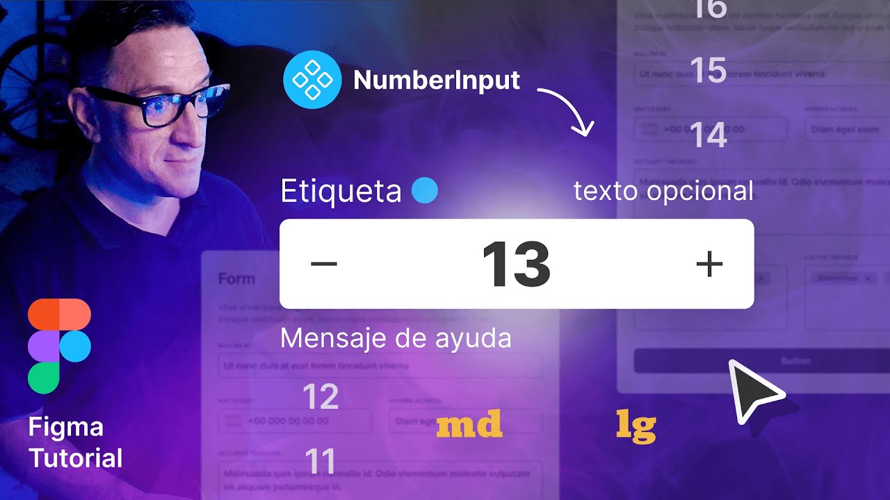 Cómo crear un NumberInput en Figma paso a paso - YouTube