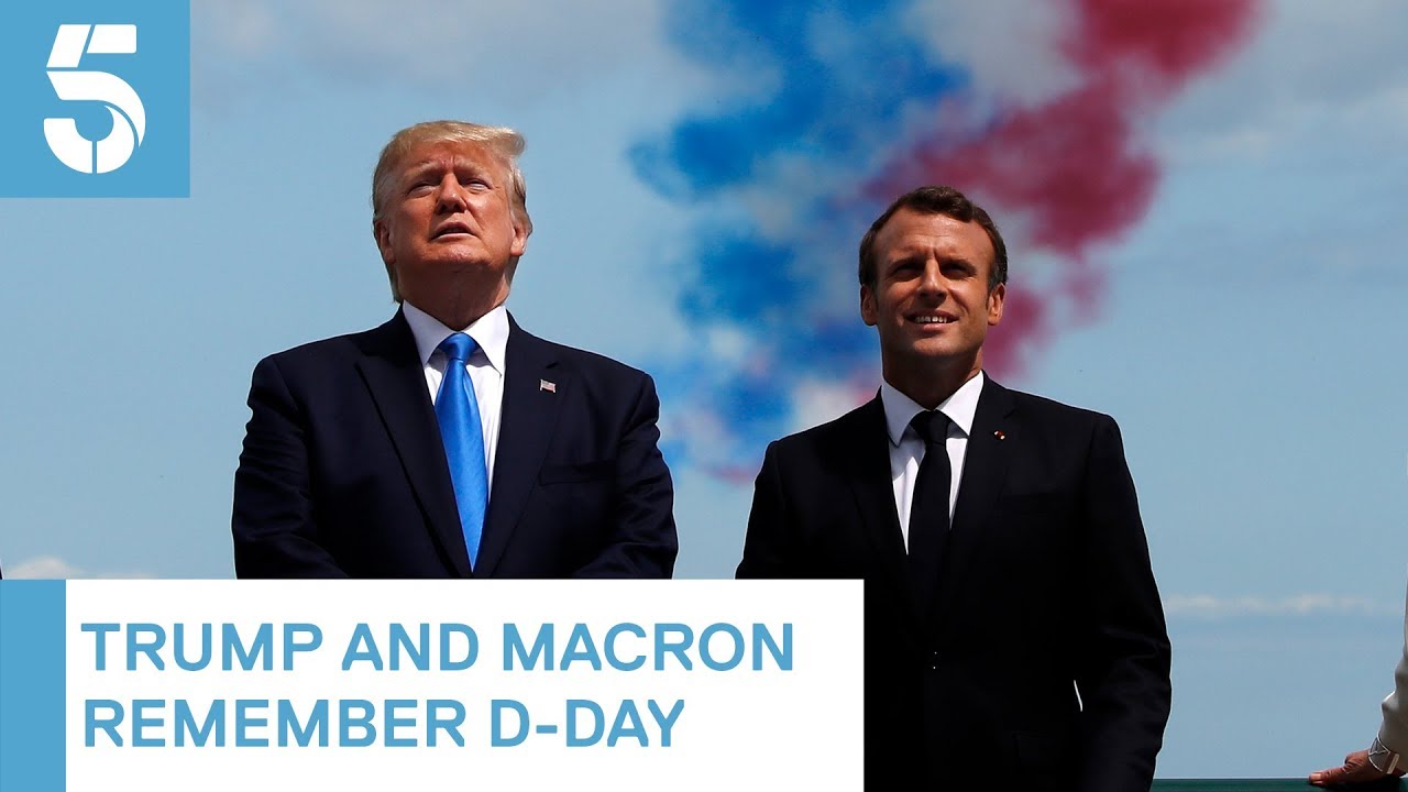 Donald Trump And Emmanuel Macron Mark D Day 75th Anniversary 5