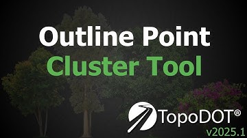 Outline Point Cluster Tool Showcase | TopoDOT v2025.1