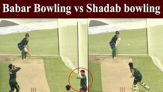 Shadab Khan and babar azam bowling competition | shadab vs babar