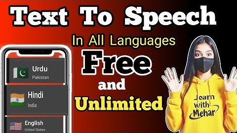 "Free Text to Speech in All Languages | Unlimited Voice Generator"