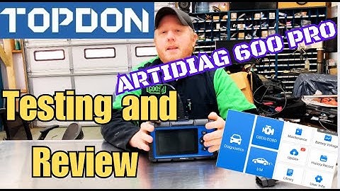 Topdon Artidiag 600 Pro Automotive Scan Tool Testing and Review.