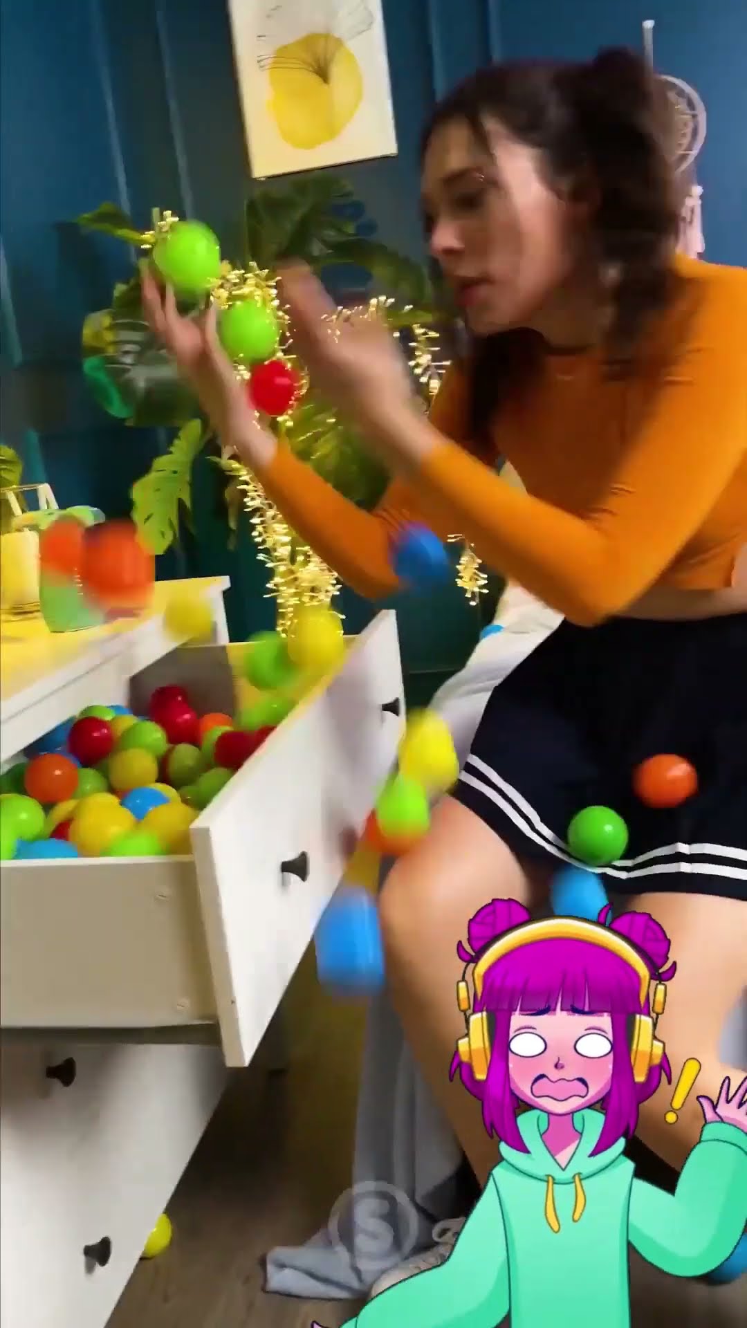pitballs stuffed everywhere