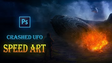 Create An Army-UFO Concept Art in Photoshop | Photoshop SpeedArt