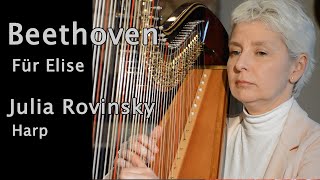Beethoven Fur Elise Julia Rovinsky Harp Arrangement #harp #juliarovinsky #furElise