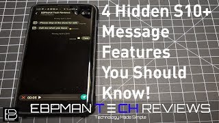 4 Hidden Samsung Messages Features YOU MUST KNOW | Samsung S10 Plus