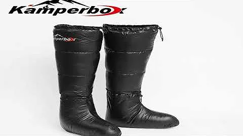A must-have product! Camping Down Socks Down Booties Sleeping Bag Socks Down Boots Camping Sleepin