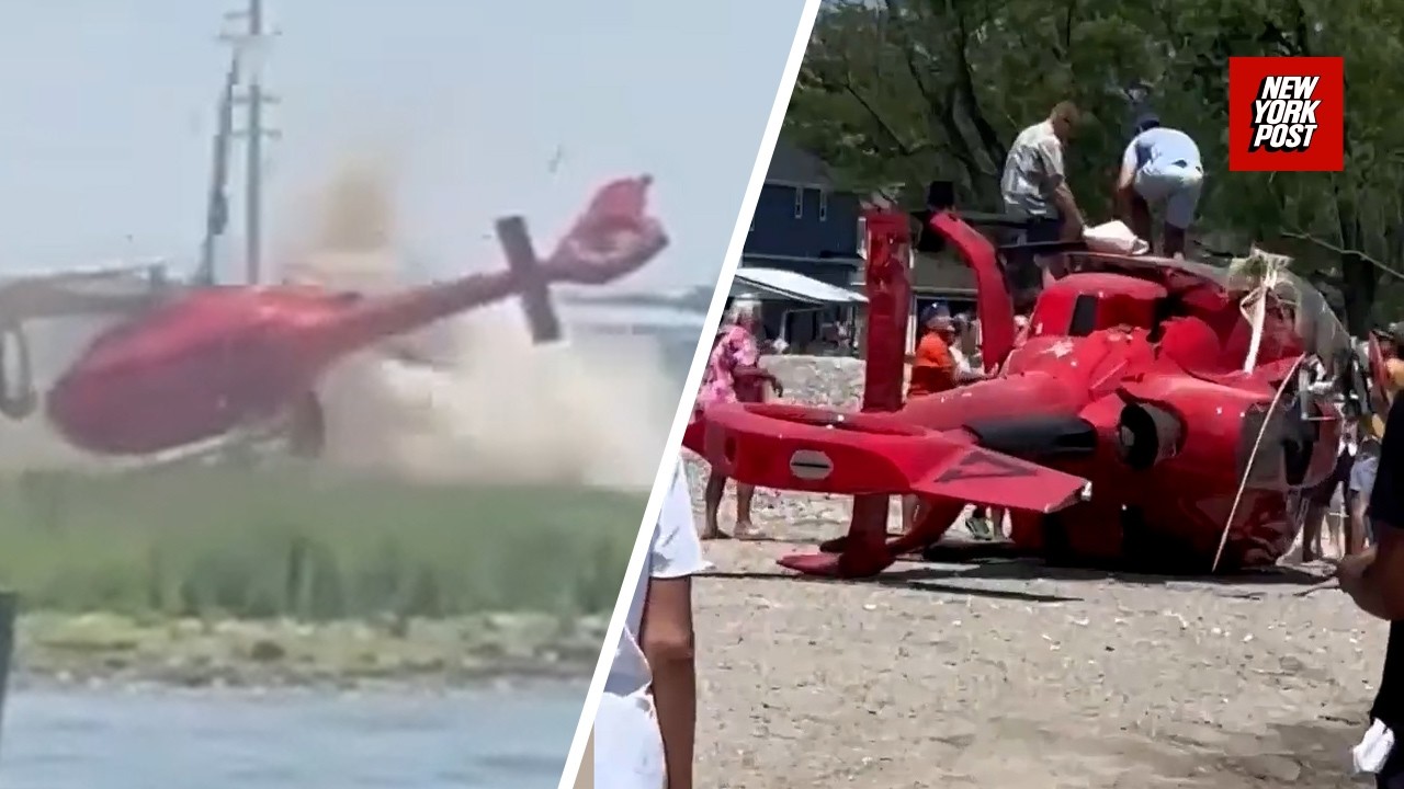 Helicopter flips and crashes near Michigan restaurant during botched landing