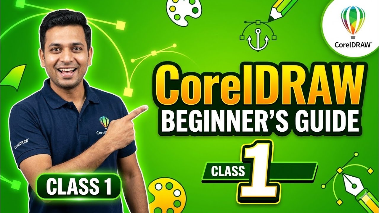 CorelDRAW Tutorial for Beginners - Class 1 (Full Course) - YouTube
