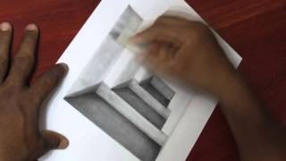 Como Dibujar Un Hoyo Realista   Dibujo 3D