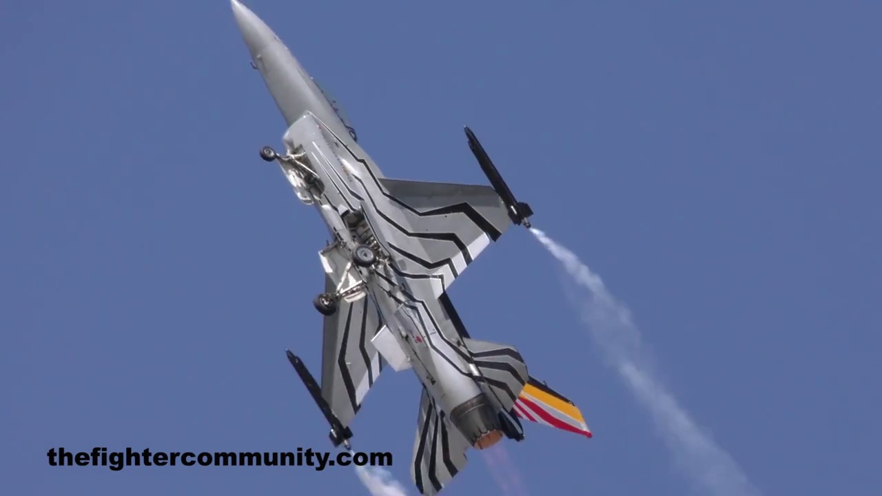 F-16AM Demo Team. Belgium Air Component. Tiger Meet & Air Tattoo Air shows