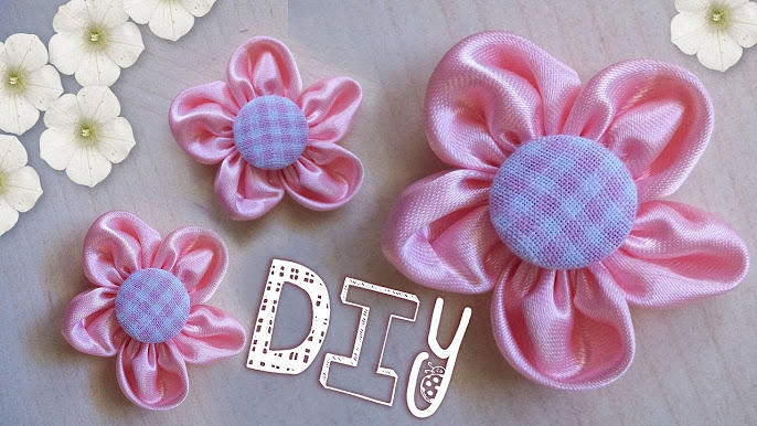 DIY ✿ Fiori di Stoffa ✿ Fabric Flowers ✿ Flores de tela ✿ Fleurs en tissu ✿  