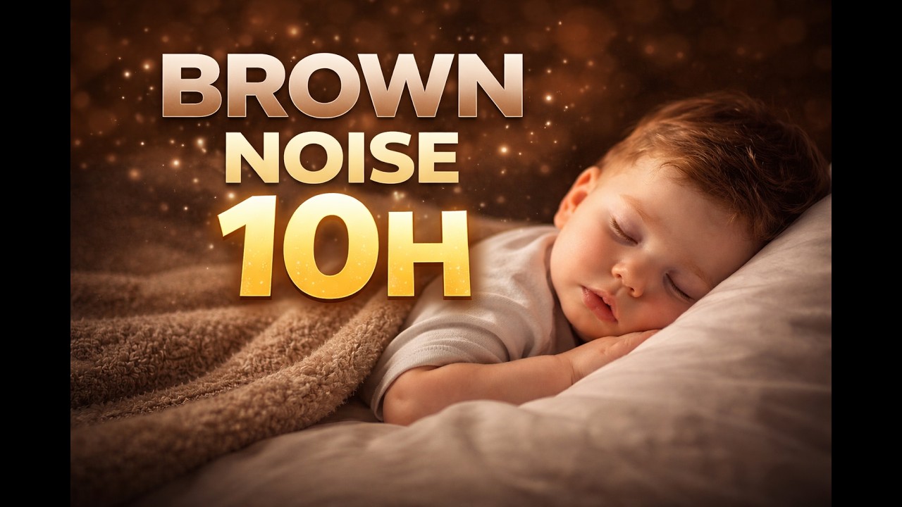 Baby Sleep Brown Noise 10H 💤 Fall Asleep Instantly | Dark Screen