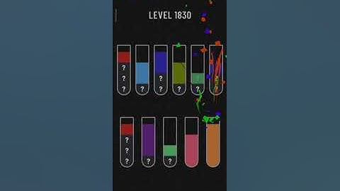 Water sort puzzle level 1830 (Mysterious level)