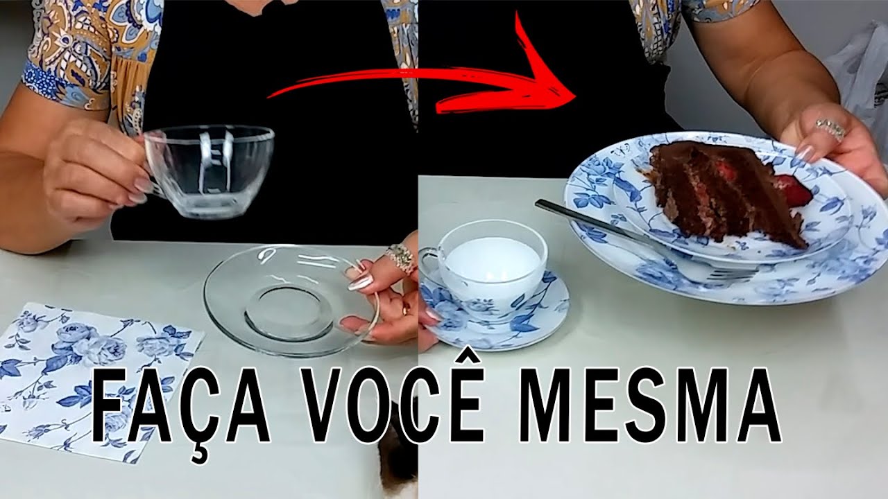 IDEIAS de decoupage com guardanapo no vidro