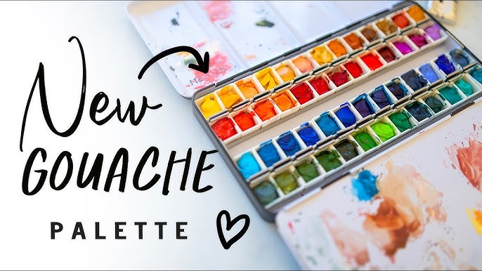 Trying Gouache for the first time  Holbien Artists Gouache Review
