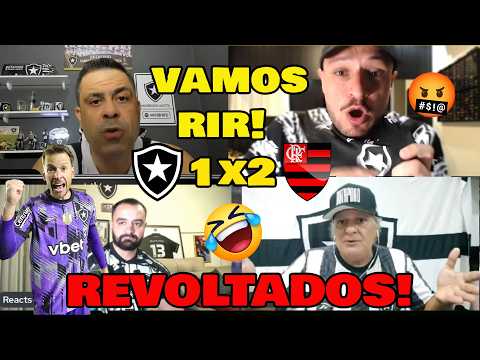 VAMOS RIR! BOTAFOGO ELIMINADO - BOTAFOGO 1x2 FLAMENGO REAÇÕES DOS BOTAFOGUENSES!